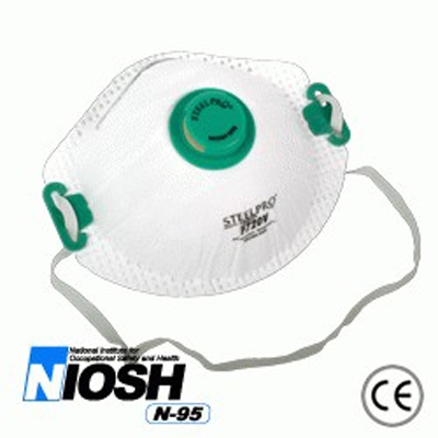 Respirador SteelPro F720 N95 para Polvos con Válvula
